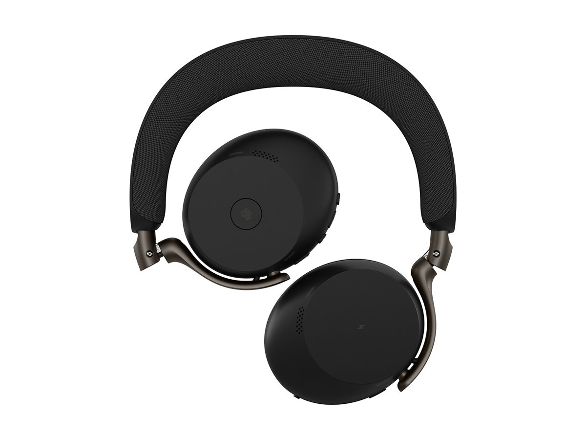 Jabra Evolve3 75 MS - Headset - On-Ear - Bluetooth - kabellos - aktive Rauschunterdrückung - USB-C über Bluetooth-Adapter - Schwarz - Zertifiziert für Microsoft Teams - Zertifiziert für Microsoft Teams Open Office