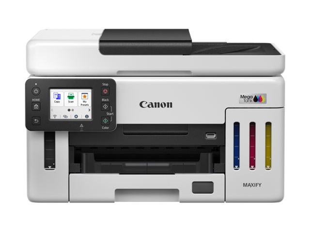 Canon MAXIFY GX6150 MegaTank - - A4 (210 x 297 mm) (Original) - A4/Legal (Medien) - bis zu 24 ipm (Drucken) - 350 Blatt - USB 2.0 - Wi-Fi(n) - LAN
