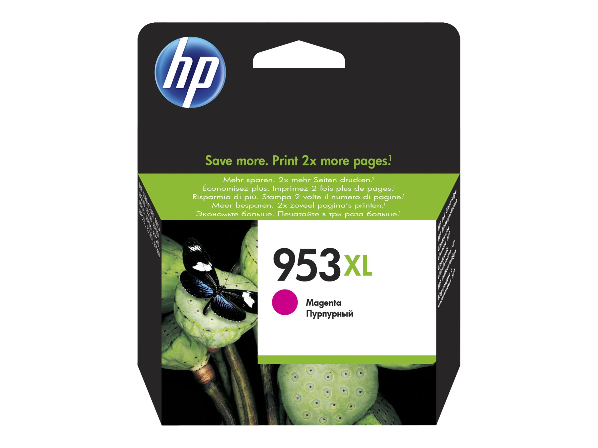 HP 953XL - 20.5 ml - Hohe Ergiebigkeit - Magenta - Original - Tintenpatrone - für Officejet Pro 77XX - 82XX - 87XX