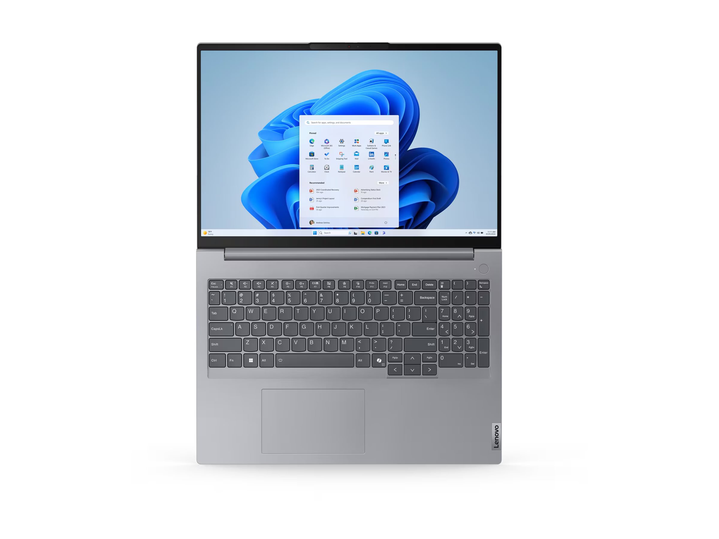 Lenovo ThinkBook 16 G7 ARP 21MW - - IPS 1920 x 1200 - Wi-Fi 6E - Bluetooth - Arctic Grey - kbd: Deutsch - mit 1 Jahr Lenovo Premier Support
