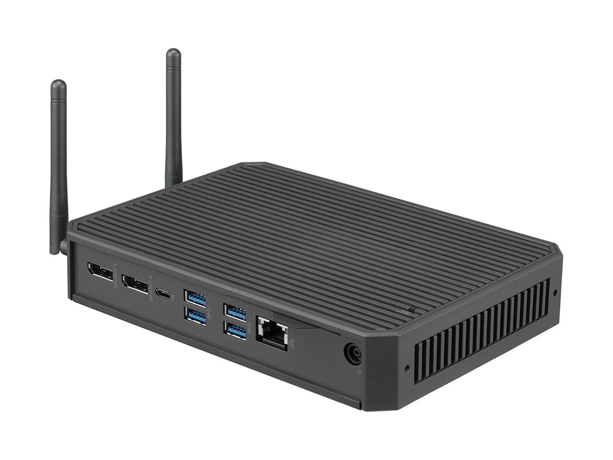 LG CQ600N-6N - Thin Client - USFF - 1 x Celeron - RAM 4 GB - Flash - eMMC 16 GB - UHD Graphics - 1GbE - WLAN: 802.11a/b/g/n/ac/ax - Bluetooth 5.1 - kein Betriebssystem - Monitor: keiner LG CQ600N-6N - Thin Client - USFF - 1 x Celeron - RAM 4 GB - Flash - eMMC 16 GB - UHD Graphics - 1GbE - WLAN: 802.11a/b/g/n/ac/ax - Bluetooth 5.1 - kein Betriebssystem - Monitor: keiner