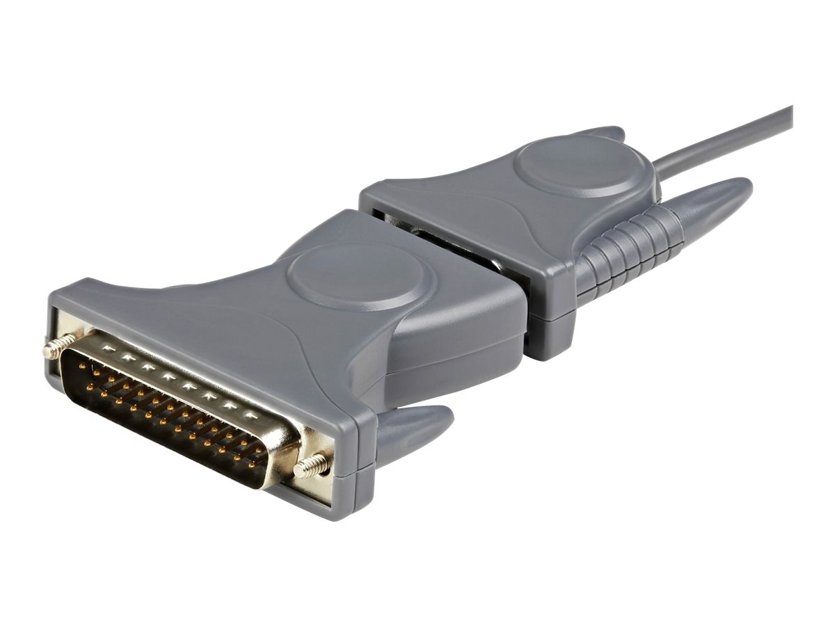Adapterkabel USB2 -> RS232/DB9/DB25 St./St. 90cm - St/St - USB zu Seriell Adapter/ Konverter Kabel - Serieller Adapter - USB 2.0 - Grau Adapterkabel USB2 -> RS232/DB9/DB25 St./St. 90cm - St/St - USB zu Seriell Adapter/ Konverter Kabel - Serieller Adapter - USB 2.0 - Grau