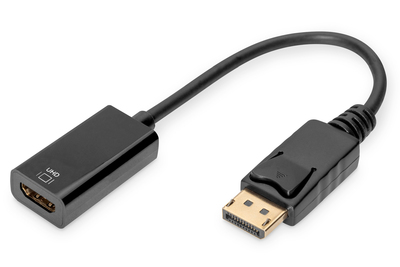 DIGITUS Aktives DisplayPort auf HDMI Konverter - Schwarz