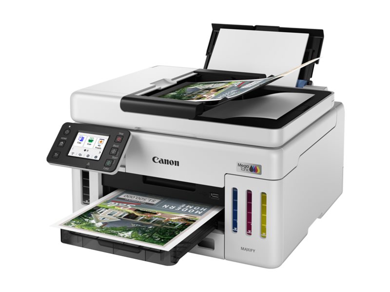 Canon MAXIFY GX6150 MegaTank - - A4 (210 x 297 mm) (Original) - A4/Legal (Medien) - bis zu 24 ipm (Drucken) - 350 Blatt - USB 2.0 - Wi-Fi(n) - LAN