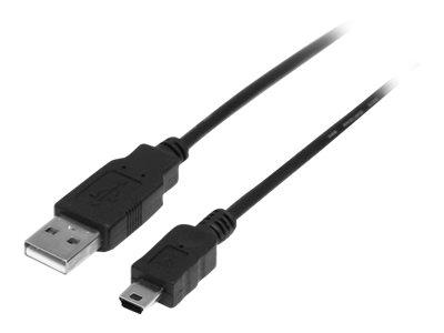 Mini-Kabel USB 2.0 2,0m A->Mini B–Stecker/Stecker - zu Mini-USB - Typ B (M) - USB 2.0 - 2 m - Schwarz