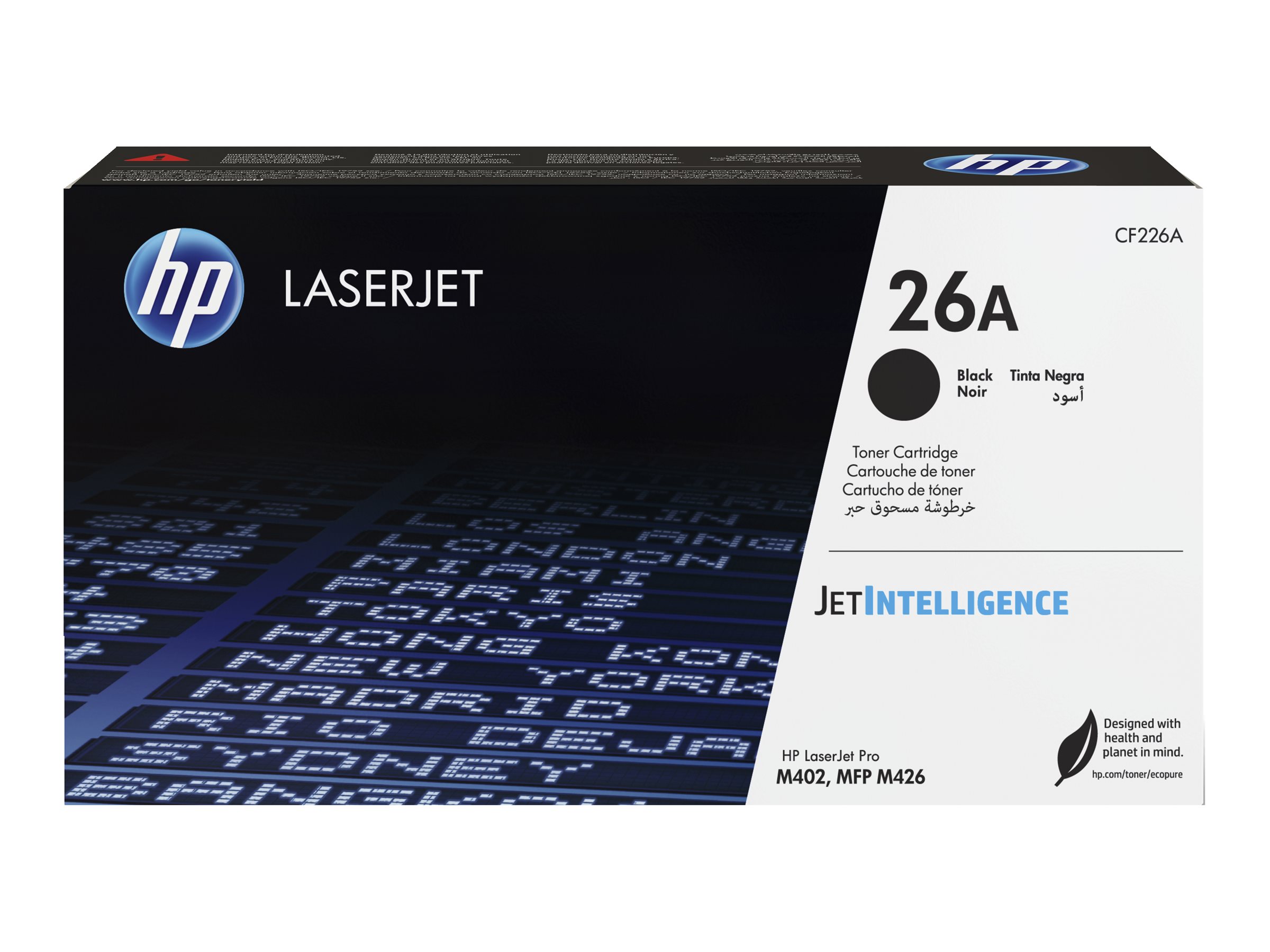 HP Toner 26A schwarz f. LaserJet Pro M402/MFP M426 Serie 3100 Seiten - für LaserJet Pro M402 - MFP M426