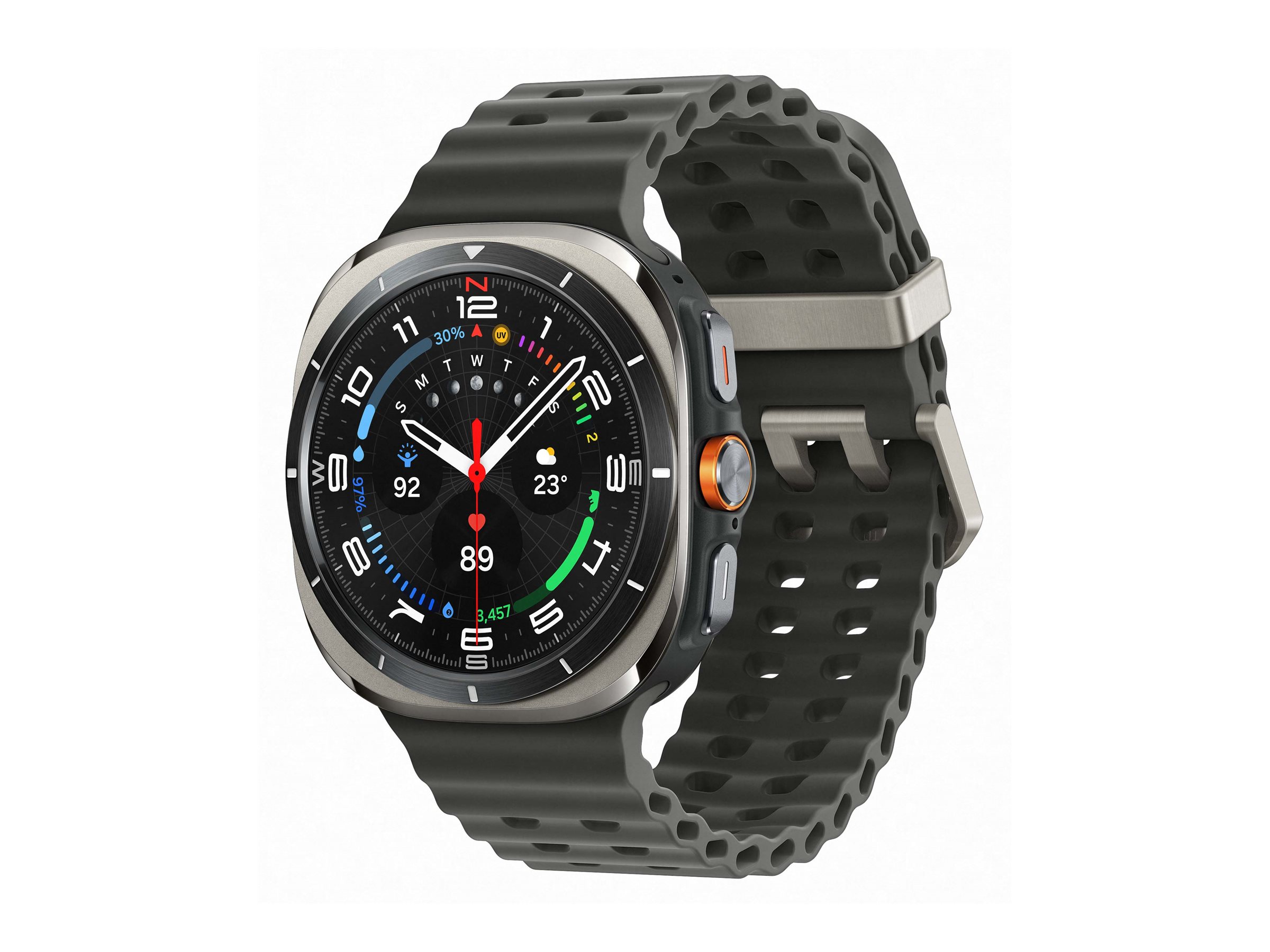 Samsung Galaxy Watch Ultra - 47 mm - Titansilber - - 64 GB - LTE - NFC - Bluetooth - Wi-Fi - 4G - 60.5 g Samsung Galaxy Watch Ultra - 47 mm - Titansilber - - 64 GB - LTE - NFC - Bluetooth - Wi-Fi - 4G - 60.5 g
