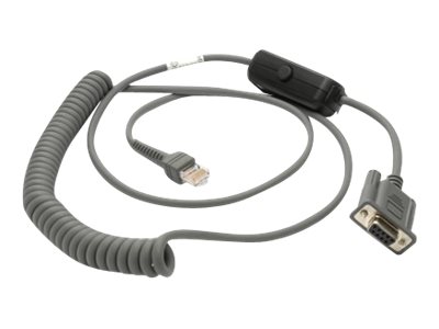 Zebra Kabel seriell - DB-9 (W) zu RJ-45 (M)2,8m - 2.74 m - gewickelt - für Symbol DS4308 - LS1203 - LS4278; Zebra DS4208 - DS6878 - LI2208 - LI4278 - MT2070 - MT2090 Zebra Kabel seriell - DB-9 (W) zu RJ-45 (M)2,8m - 2.74 m - gewickelt - für Symbol DS4308 - LS1203 - LS4278; Zebra DS4208 - DS6878 - LI2208 - LI4278 - MT2070 - MT2090