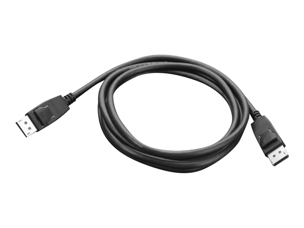 Lenovo DisplayPort-Kabel - DisplayPort (M) - zu DisplayPort (M) - 1.8 m - für ThinkCentre M75t Gen 2; M80s Gen 3; M90a Gen 3; M90q Gen 2; M90t Gen 3; ThinkCentre neo 70