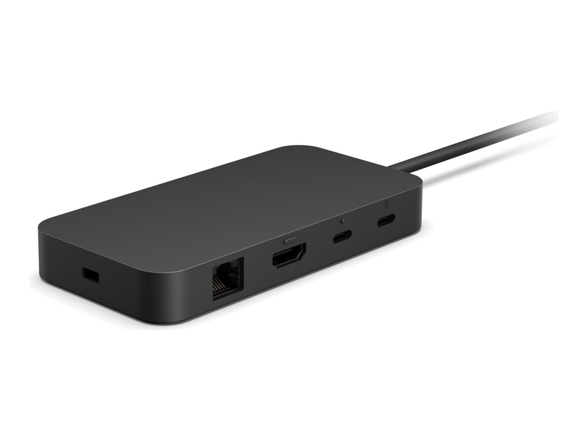 Microsoft Surface USB4 Dock - Dockingstation 2x USB-C HDMI 1GbE 100W - USB-C / USB4 - 2 x USB-C - HDMI - 1GbE - 100 Watt