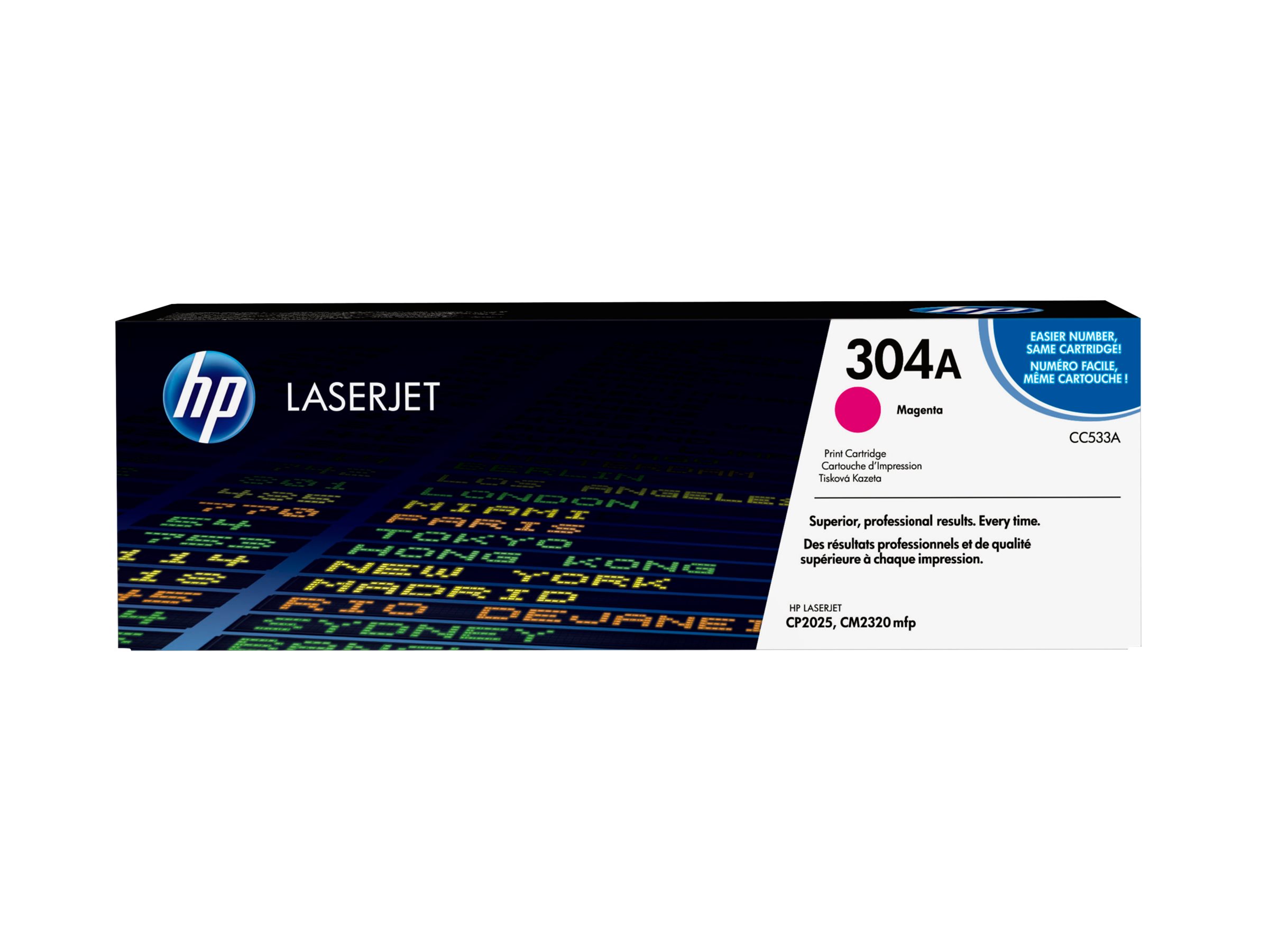 HP Toner CC533A magenta für HP LaserJet 4000 Serie - für Color LaserJet CM2320fxi - CM2320n - CM2320nf - CP2025 - CP2025dn - CP2025n - CP2025x HP Toner CC533A magenta für HP LaserJet 4000 Serie - für Color LaserJet CM2320fxi - CM2320n - CM2320nf - CP2025 - CP2025dn - CP2025n - CP2025x
