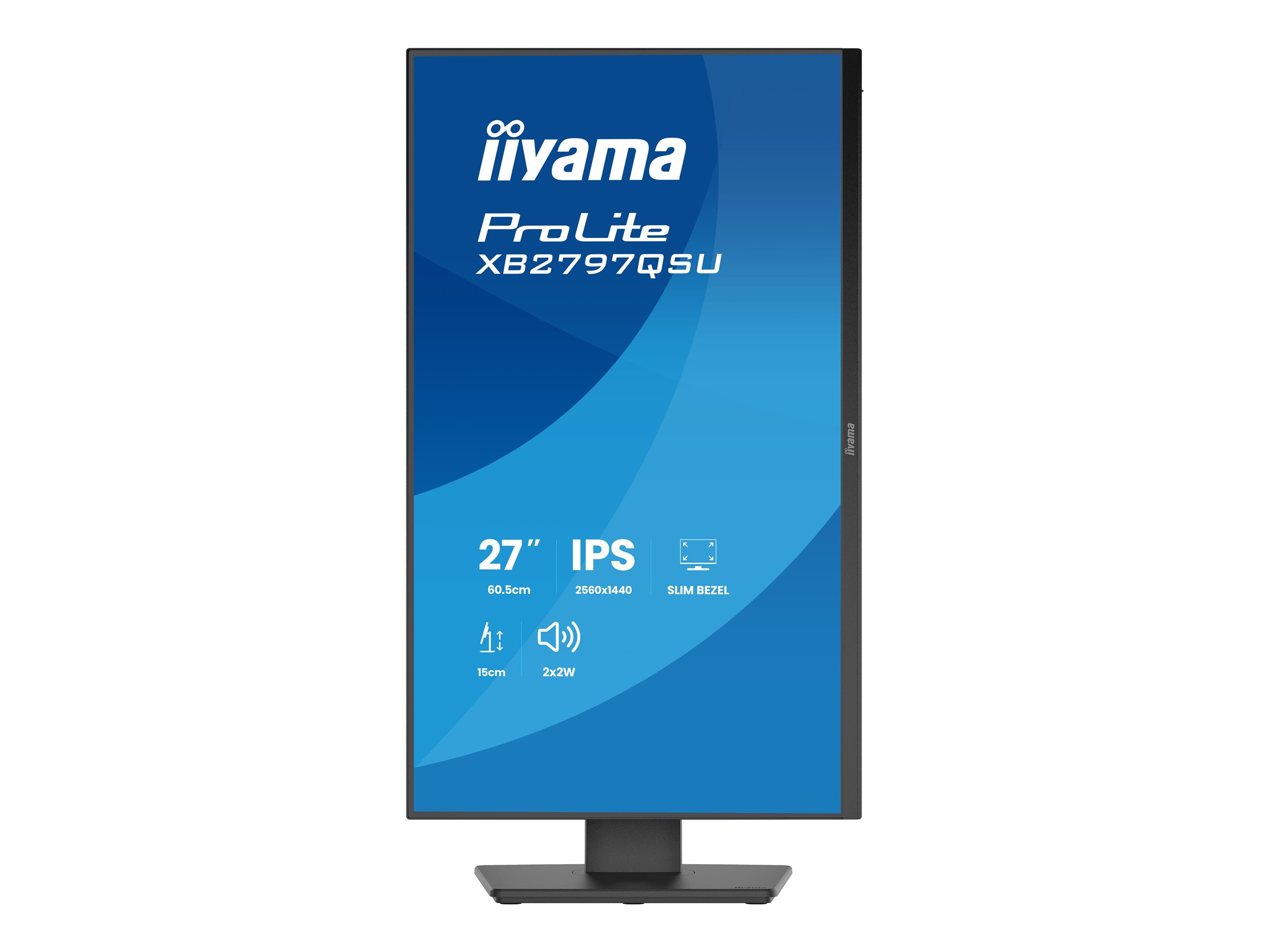 Iiyama ProLite XB2797QSU-B1 - LED-Monitor - 2560 x 1440 QHD @ 75 Hz - IPS - 350 cd/m² - 1000:1 - 1 ms - 2xHDMI - DisplayPort - Lautsprecher - Schwarz - Matte Iiyama ProLite XB2797QSU-B1 - LED-Monitor - 2560 x 1440 QHD @ 75 Hz - IPS - 350 cd/m² - 1000:1 - 1 ms - 2xHDMI - DisplayPort - Lautsprecher - Schwarz - Matte
