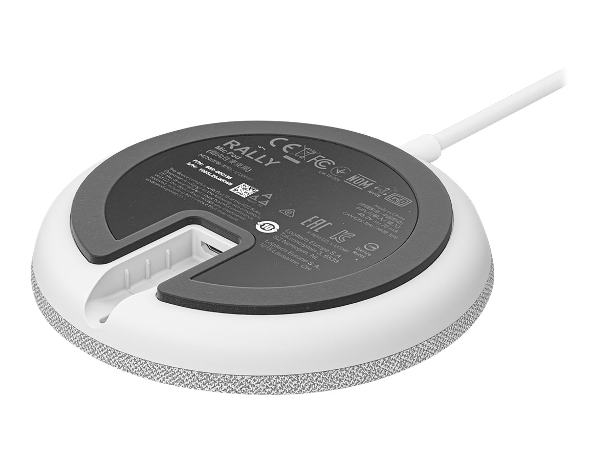 Rally Mic Pod - Mikrofon - weiß - Zoom Certified - Cisco Webex Certified - für Rally Bar - Plus; Room Solution Large Rally Mic Pod - Mikrofon - weiß - Zoom Certified - Cisco Webex Certified - für Rally Bar - Plus; Room Solution Large