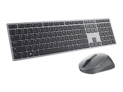 Dell Premier Wireless Keyboard and Mouse KM7321W - Tastatur-und-Maus-Set - kabellos - 2.4 GHz - Bluetooth 5.0 - QWERTZ - Deutsch - Titan Gray