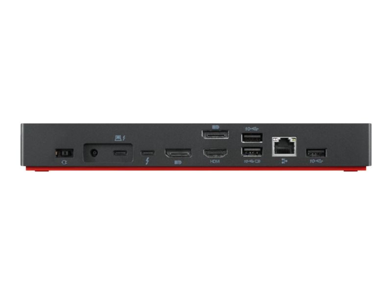 Lenovo ThinkPad Thunderbolt 4 WorkStation Dock - Port Replicator - Thunderbolt 4 - 2 x DP - HDMI - 2 x Thunderbolt - 1GbE - 300 Watt - Campus