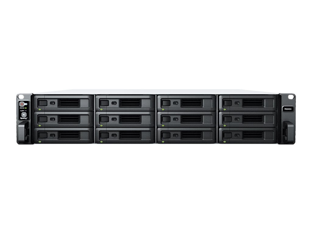Synology RackStation RS2423+ - NAS-Server - 12 - Rack - einbaufähig - SATA 6Gb/s - RAID JBOD - 0 - 1 - 5 - 6 - 10 - RAM 8 GB - Gigabit Ethernet / 10 Gigabit Ethernet - iSCSI Support - 2U Synology RackStation RS2423+ - NAS-Server - 12 - Rack - einbaufähig - SATA 6Gb/s - RAID JBOD - 0 - 1 - 5 - 6 - 10 - RAM 8 GB - Gigabit Ethernet / 10 Gigabit Ethernet - iSCSI Support - 2U