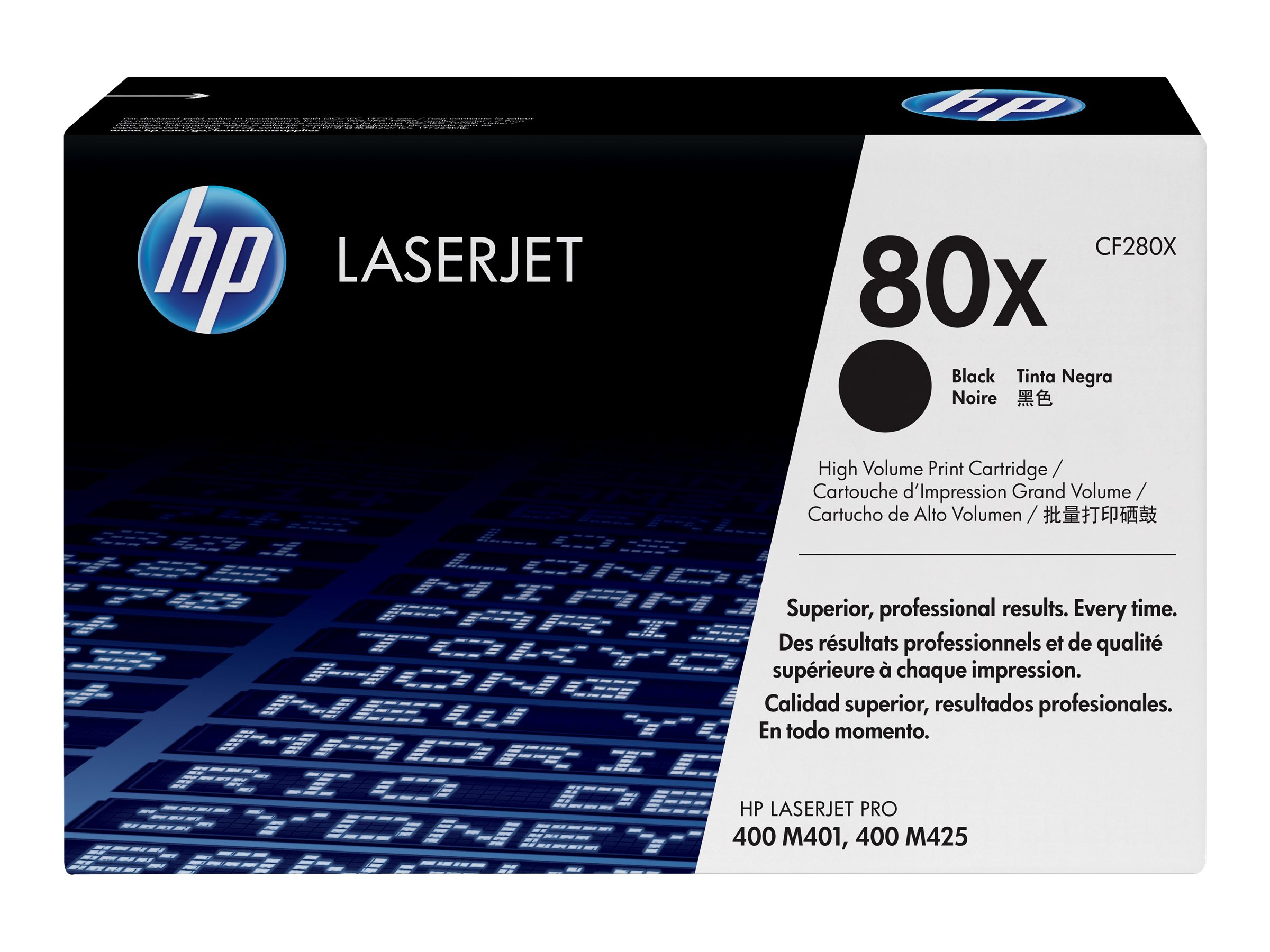 HP Toner CF280X schwarz f. LaserJet - für LaserJet Pro 400 M401 - MFP M425 HP Toner CF280X schwarz f. LaserJet - für LaserJet Pro 400 M401 - MFP M425
