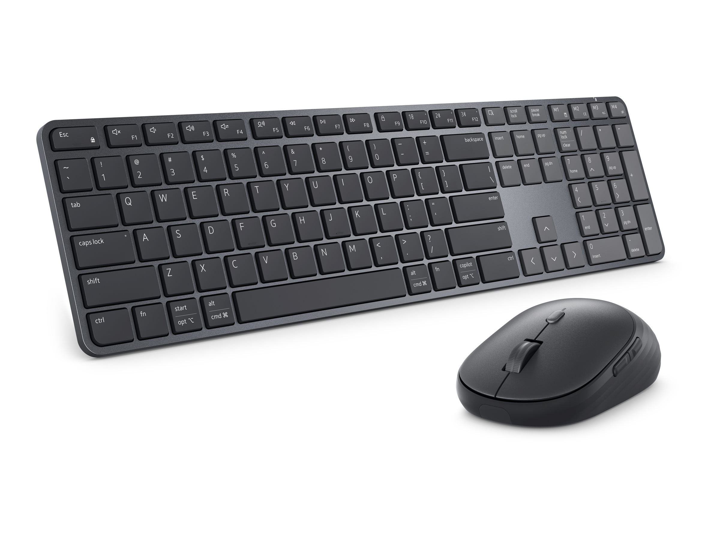 Dell Pro 7 KM726 - Tastatur-und-Maus-Set - Slim - kabellos - 2.4 GHz - Bluetooth 6.0 - QWERTZ - Deutsch - Graphite Dell Pro 7 KM726 - Tastatur-und-Maus-Set - Slim - kabellos - 2.4 GHz - Bluetooth 6.0 - QWERTZ - Deutsch - Graphite