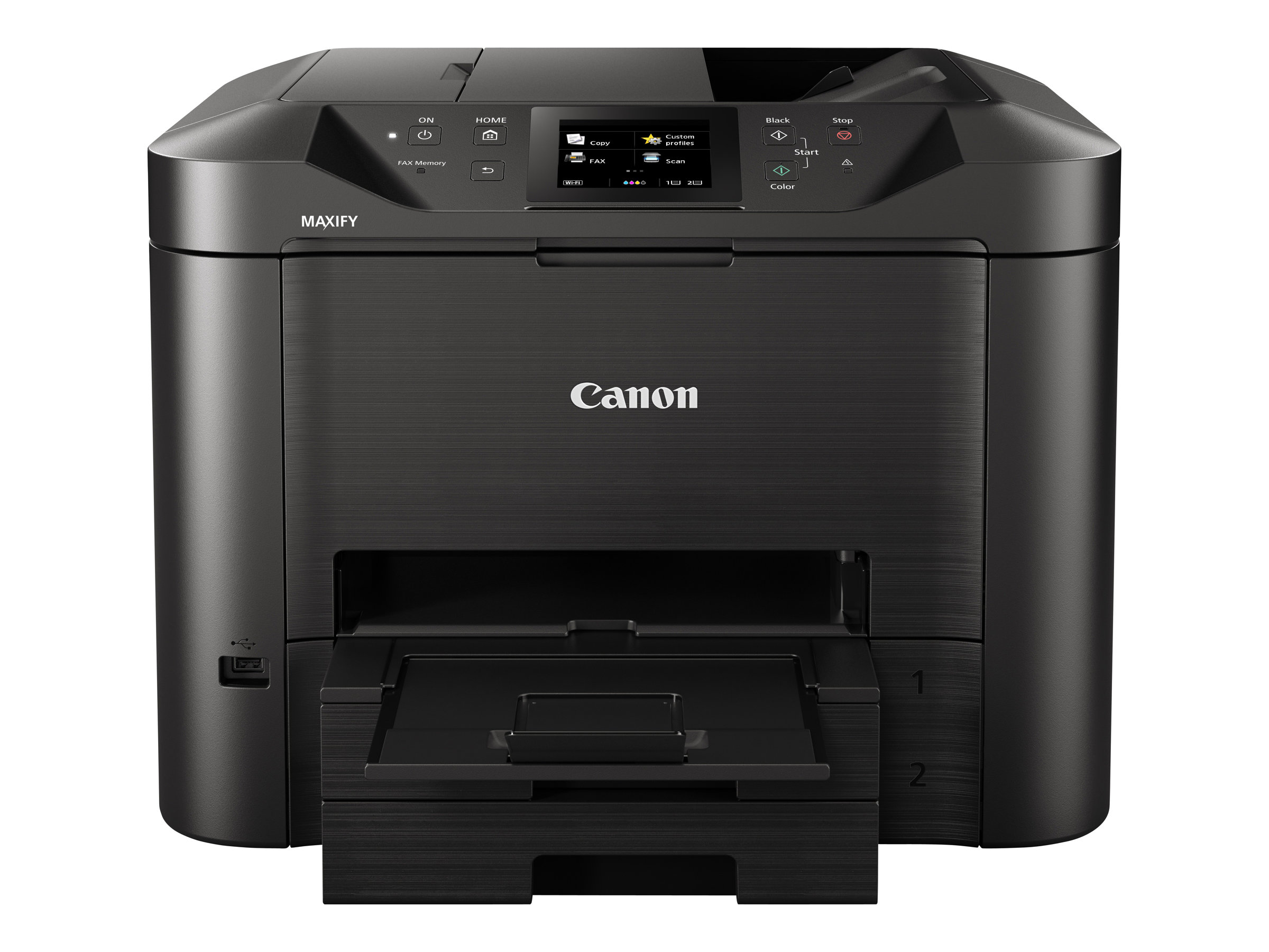 Canon MAXIFY MB5450 - Multifunktionsdrucker - - Legal (216 x 356 mm) (Original) - A4/Legal (Medien) - bis zu 22 Seiten/Min. (Kopieren) - bis zu 24 ipm (Drucken) - 500 Blatt - 33.6 Kbps - USB 2.0 - LAN - Wi-Fi(n) - USB-Host
