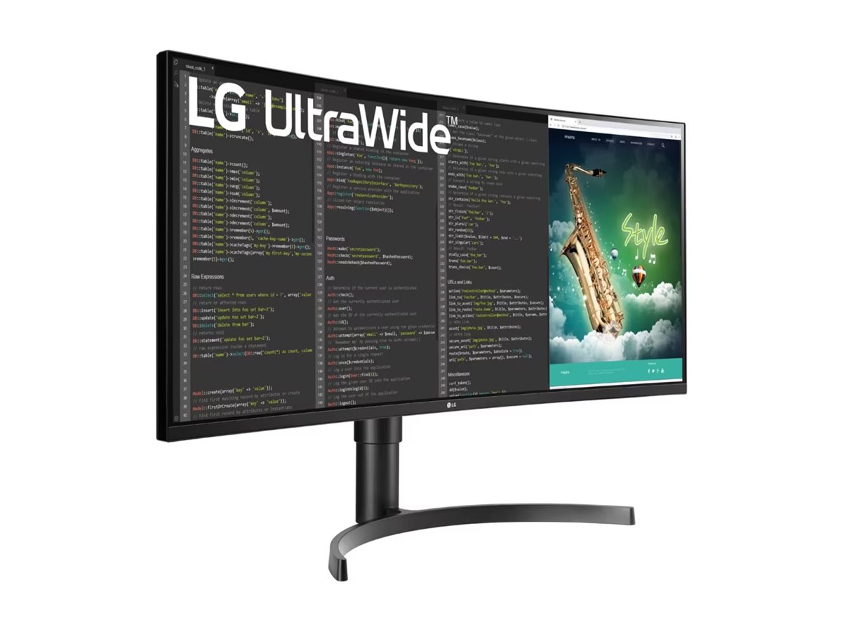 LG UltraWide 35WN75CP-B - LED-Monitor - gebogen - - 3440 x 1440 UWQHD @ 100 Hz - VA - 300 cd/m² - 2500:1 - HDR10 - 5 ms - 2xHDMI - DisplayPort - USB-C - Lautsprecher LG UltraWide 35WN75CP-B - LED-Monitor - gebogen - - 3440 x 1440 UWQHD @ 100 Hz - VA - 300 cd/m² - 2500:1 - HDR10 - 5 ms - 2xHDMI - DisplayPort - USB-C - Lautsprecher
