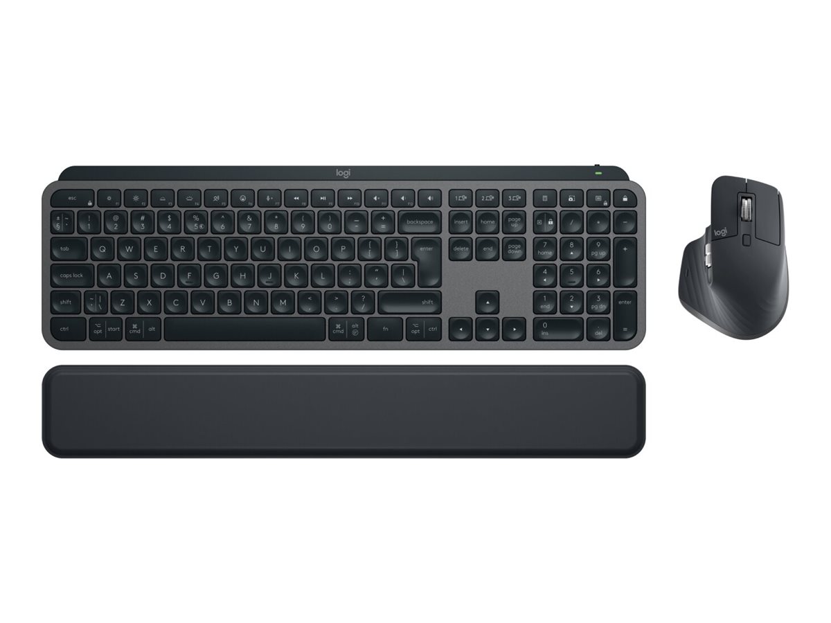 Logitech MX Keys S Combo - Tastatur-und-Maus-Set - hinterleuchtet - kabellos - Bluetooth LE - QWERTZ - Deutsch - Tastenschalter: Scissor-Key - Graphite Logitech MX Keys S Combo - Tastatur-und-Maus-Set - hinterleuchtet - kabellos - Bluetooth LE - QWERTZ - Deutsch - Tastenschalter: Scissor-Key - Graphite
