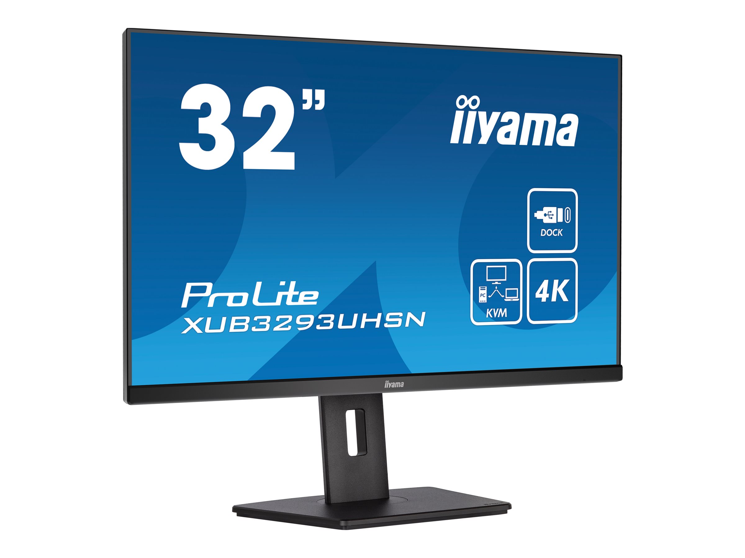 Iiyama ProLite XUB3293UHSN-B5 - LED-Monitor - 81.3 - 3840 x 2160 4K @ 60 Hz - IPS - 350 cd/m² - 1000:1 - 4 ms - HDMI - DisplayPort - USB-C - Lautsprecher - mattschwarz Iiyama ProLite XUB3293UHSN-B5 - LED-Monitor - 81.3 - 3840 x 2160 4K @ 60 Hz - IPS - 350 cd/m² - 1000:1 - 4 ms - HDMI - DisplayPort - USB-C - Lautsprecher - mattschwarz