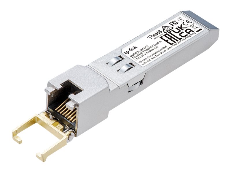 TP-LINK TL-SM331T V1 - SFP Transceiver - 1GbE - über CAT 5e - 1000Base-T - RJ-45 - bis zu 100 m - für JetStream TL-SG3452XP V1