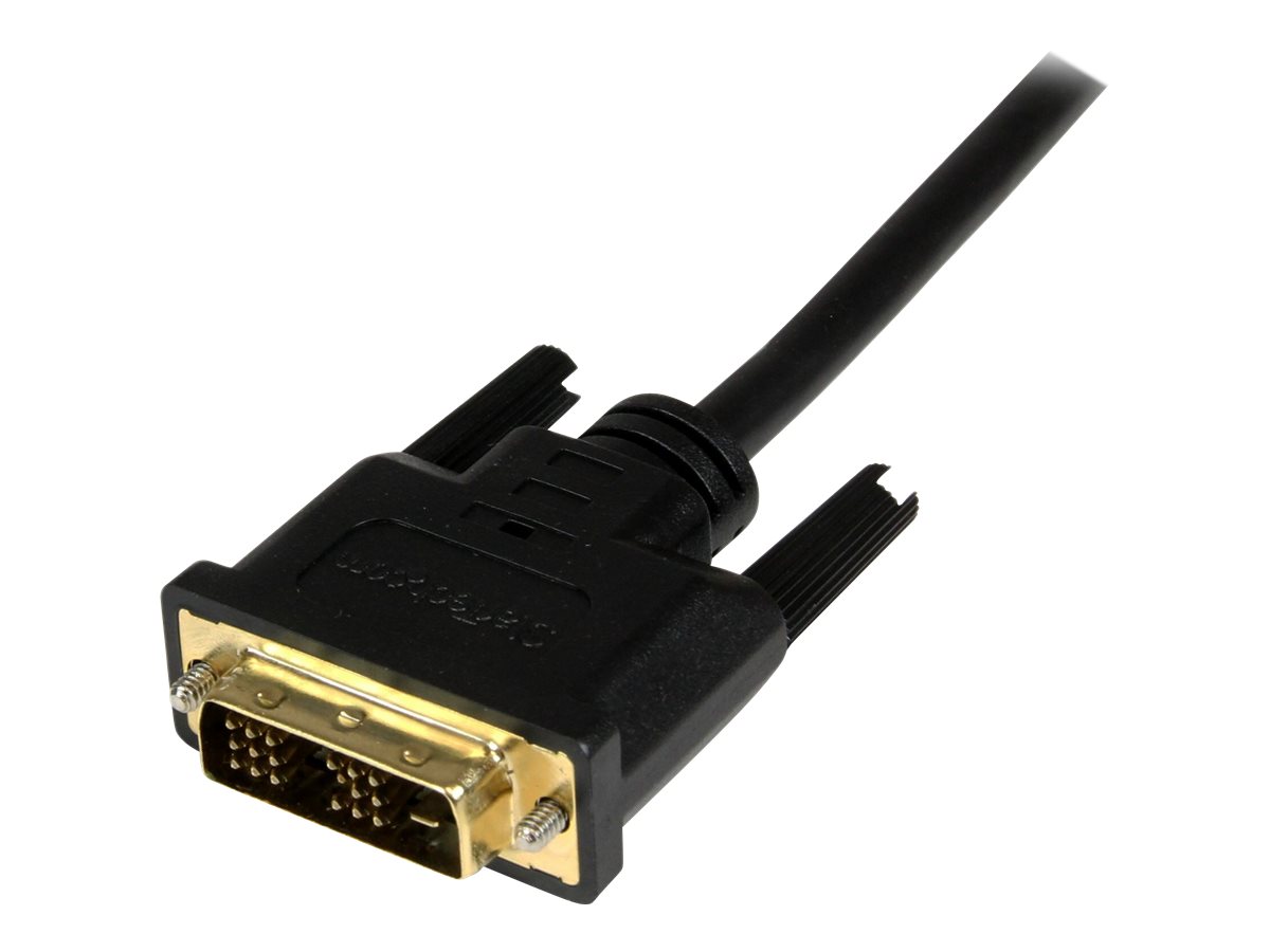 mini HDMI->DVI-D-Kabel 1,0m Stecker/Stecker - St/St - Adapterkabel - DVI-D männlich zu 19 pin mini HDMI Type C männlich - 1 m - abgeschirmt - Schwarz - für P/N: MSTCDP122HD