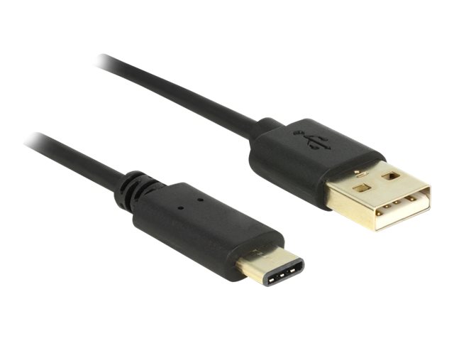 Delock USB-Kabel - USB-C (M) bis USB (M) - USB 2.0 - 3 A - 2 m - Schwarz