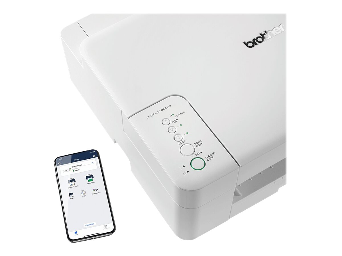 Brother DCP-J1200W - Multifunktionsdrucker - Farbe - bis zu 16 Seiten/Min. (Drucken) - 150 Blatt - USB 2.0 - Wi-Fi(n) Brother DCP-J1200W - Multifunktionsdrucker - Farbe - bis zu 16 Seiten/Min. (Drucken) - 150 Blatt - USB 2.0 - Wi-Fi(n)