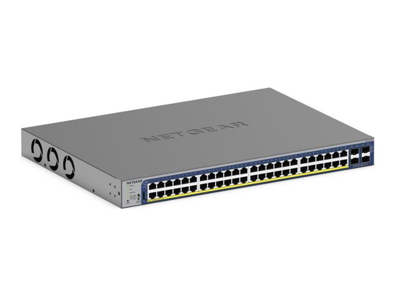 Netgear Smart GS752TXUP - V3 - Switch - L3 Lite - - + 4 x 10 Gigabit SFP+ - Desktop - an Rack montierbar - PoE++