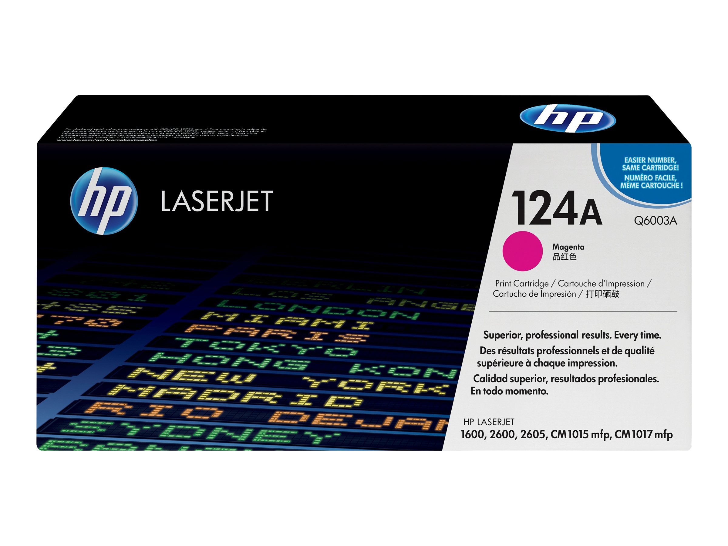HP 124A - Magenta - Original - LaserJet - Tonerpatrone (Q6003A) - für Color LaserJet 1600 - 2600n - 2605 - 2605dn - 2605dtn - CM1015 MFP - CM1017 MFP