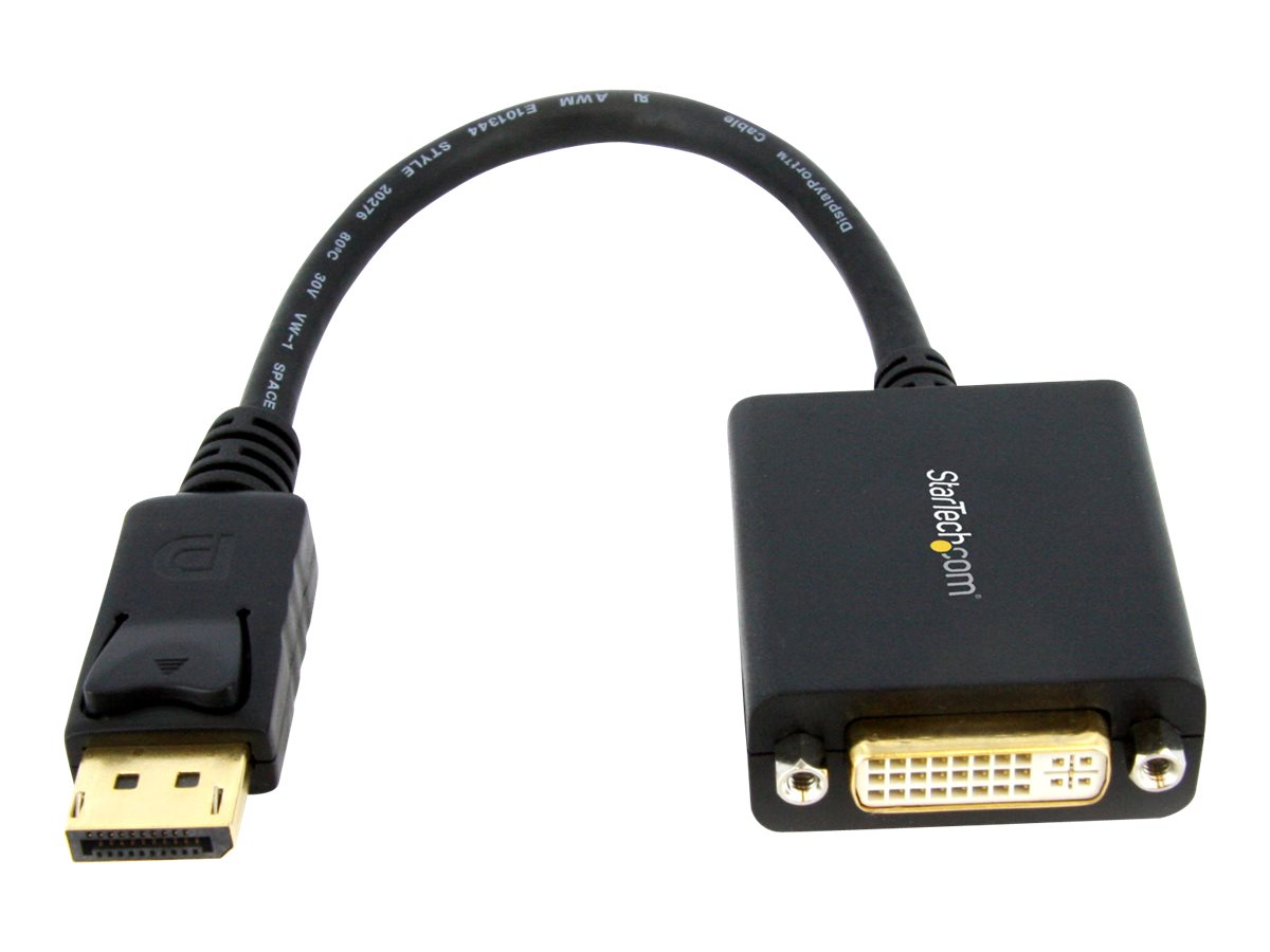 DisplayPort (M) zu DVI-I (W) Adapter - zu DVI-I (Buchse) Video -Konverter - maximale Auflösung 1920x1200 - DisplayPort-Adapter - DisplayPort (M) zu DVI-I (W) - 15.2 cm - Schwarz - für P/N: DK30C2DPEPUE - DK30C2DPPD - DK30C2DPPDUE - DK31C3HDPD - DK31C3HDP…