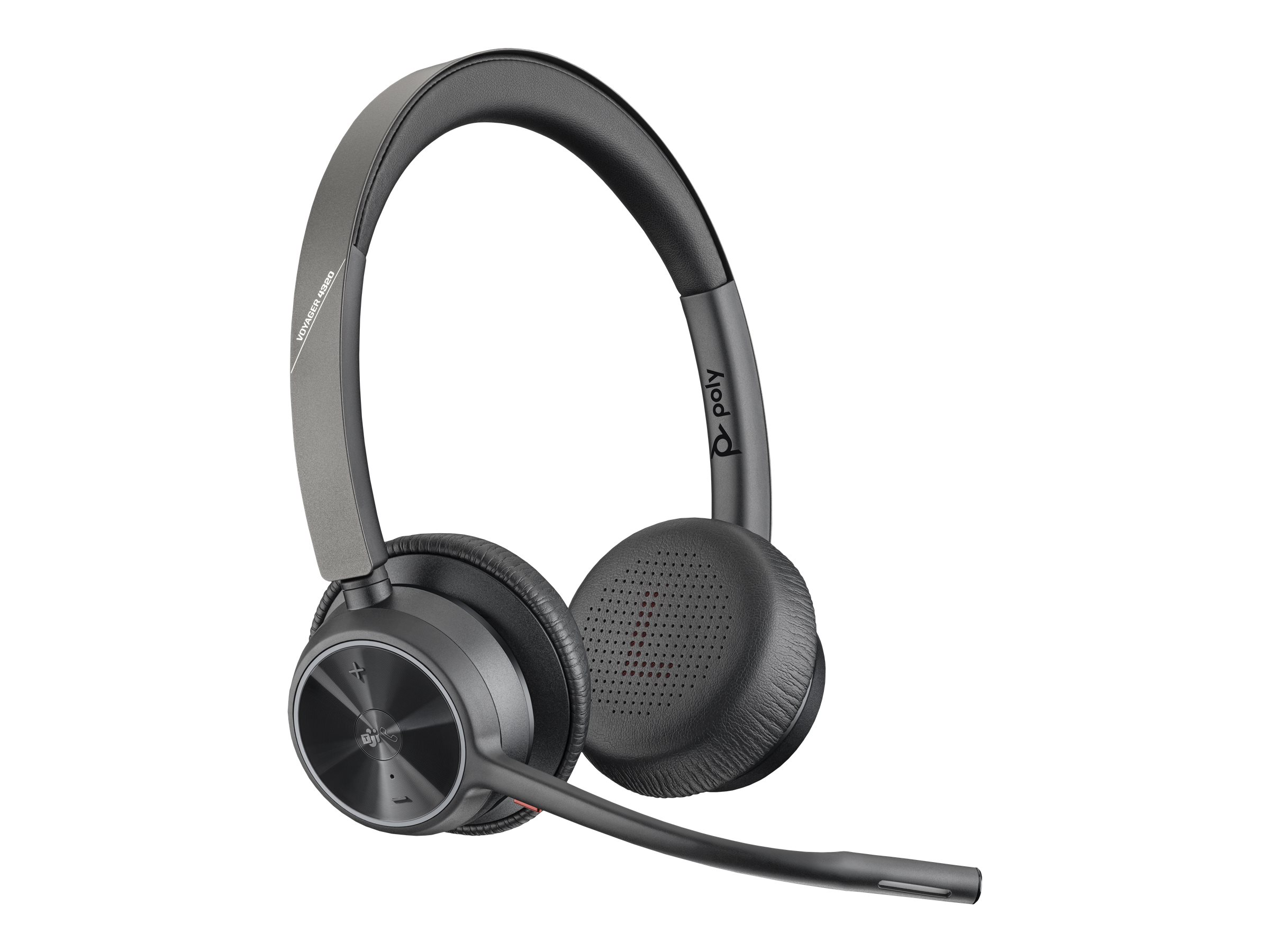 HP Poly Voyager 4320-M - Headset - On-Ear - kabellos - kabelgebunden - Adapter USB-A via Bluetooth - Schwarz - Zertifiziert für Microsoft Teams - Zoom Certified HP Poly Voyager 4320-M - Headset - On-Ear - kabellos - kabelgebunden - Adapter USB-A via Bluetooth - Schwarz - Zertifiziert für Microsoft Teams - Zoom Certified