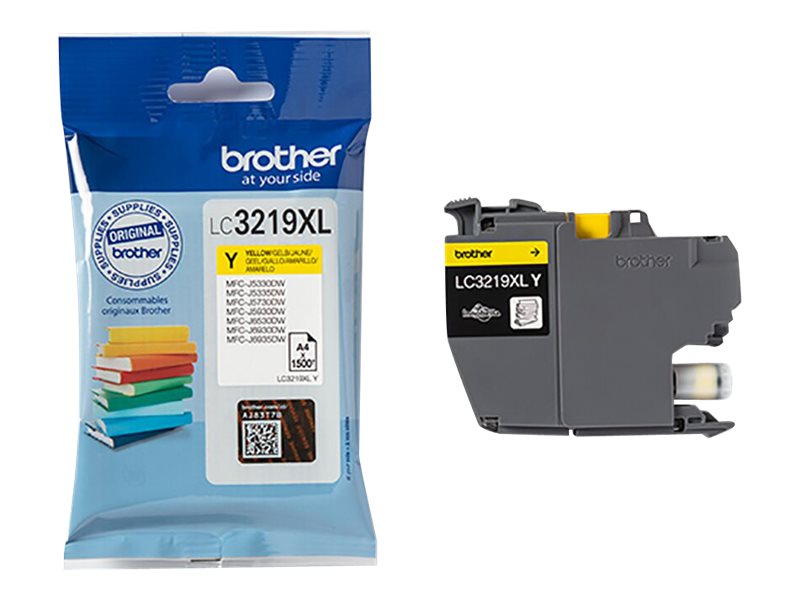 Brother LC3219XLY - XL - Gelb - Original - Blisterverpackung - Tintenpatrone - für INKvestment Business Smart Plus MFC-J5930; INKvestment Business Smart Pro MFC-J6935 Brother LC3219XLY - XL - Gelb - Original - Blisterverpackung - Tintenpatrone - für INKvestment Business Smart Plus MFC-J5930; INKvestment Business Smart Pro MFC-J6935