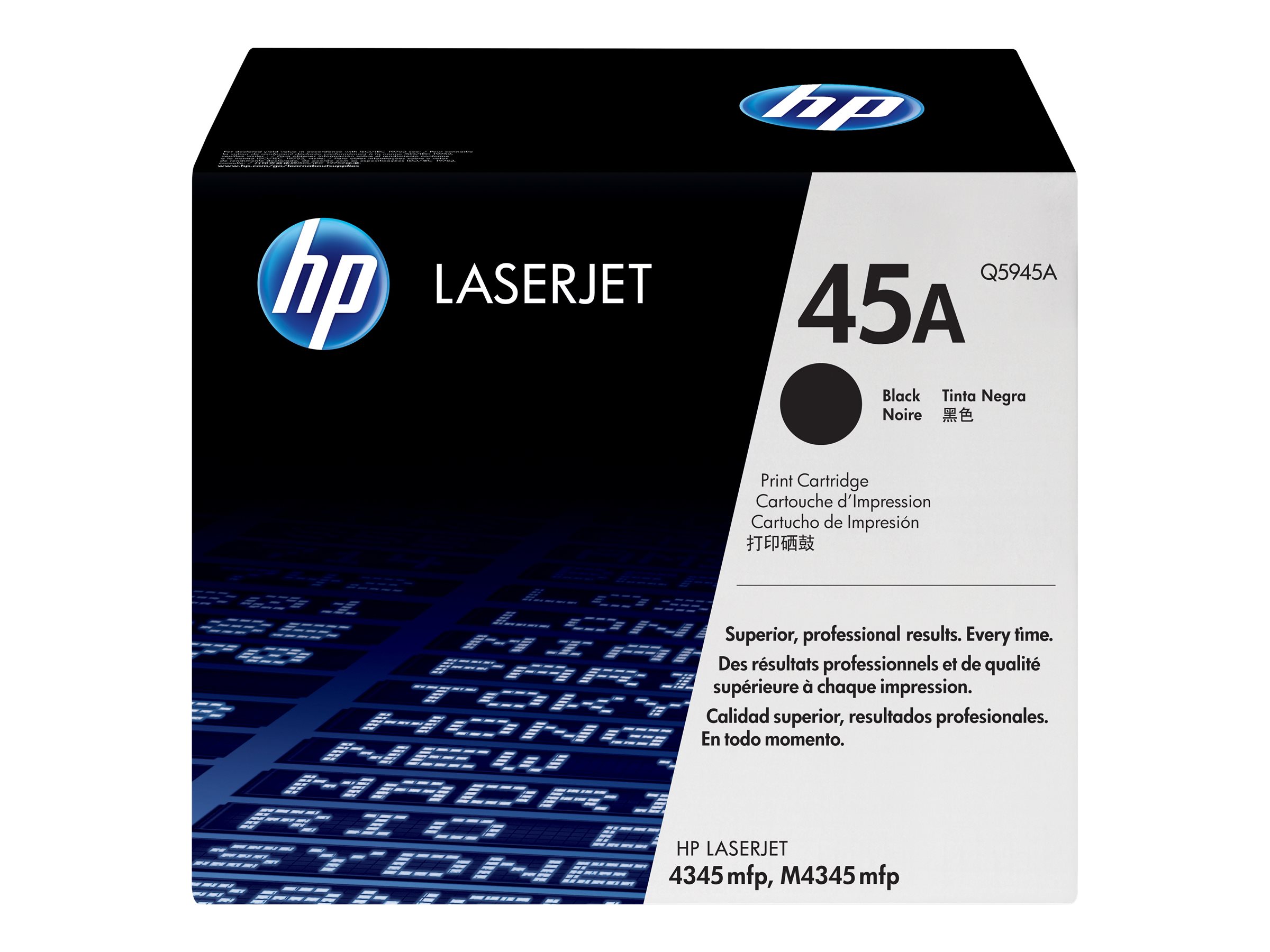 HP Toner Q5945A schwarz für HP LaserJet 4345 ca.18.000 Seiten - für LaserJet 4345mfp - 4345x - 4345xm - 4345xs - M4345 - M4345x - M4345xm - M4345xs
