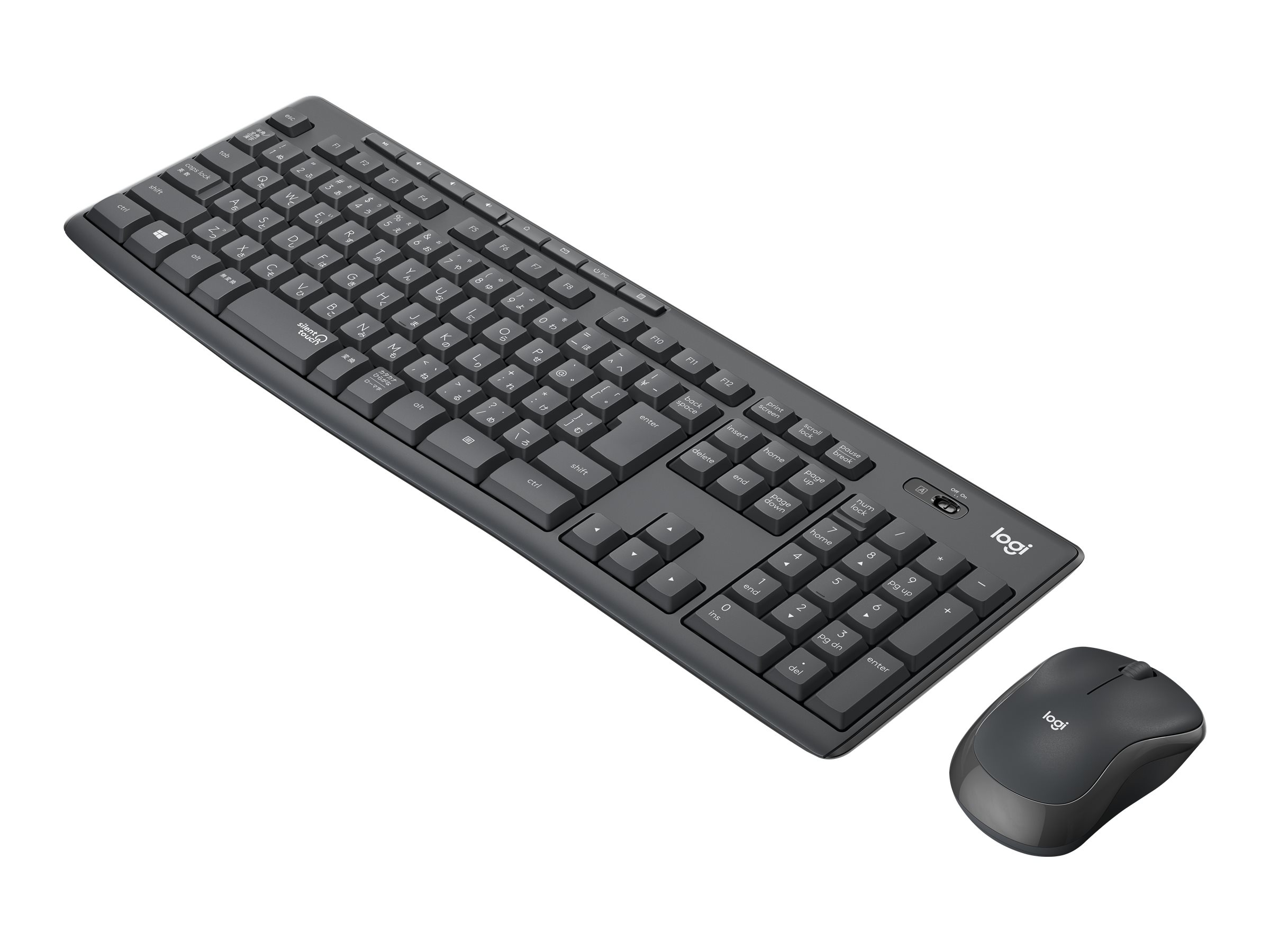 Logitech MK295 Silent Tastatur-und-Maus-Set kabellos QWERTZ - kabellos - 2.4 GHz - QWERTZ - Deutsch - Graphite