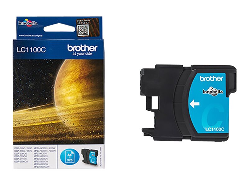 Brother LC1100C - Cyan - Original - Tintenpatrone - für Brother DCP-185 - 385 - 395 - 585 - J715 - MFC-490 - 5490 - 5890 - 5895 - 6890 - 790 - 795 - 990 - J615
