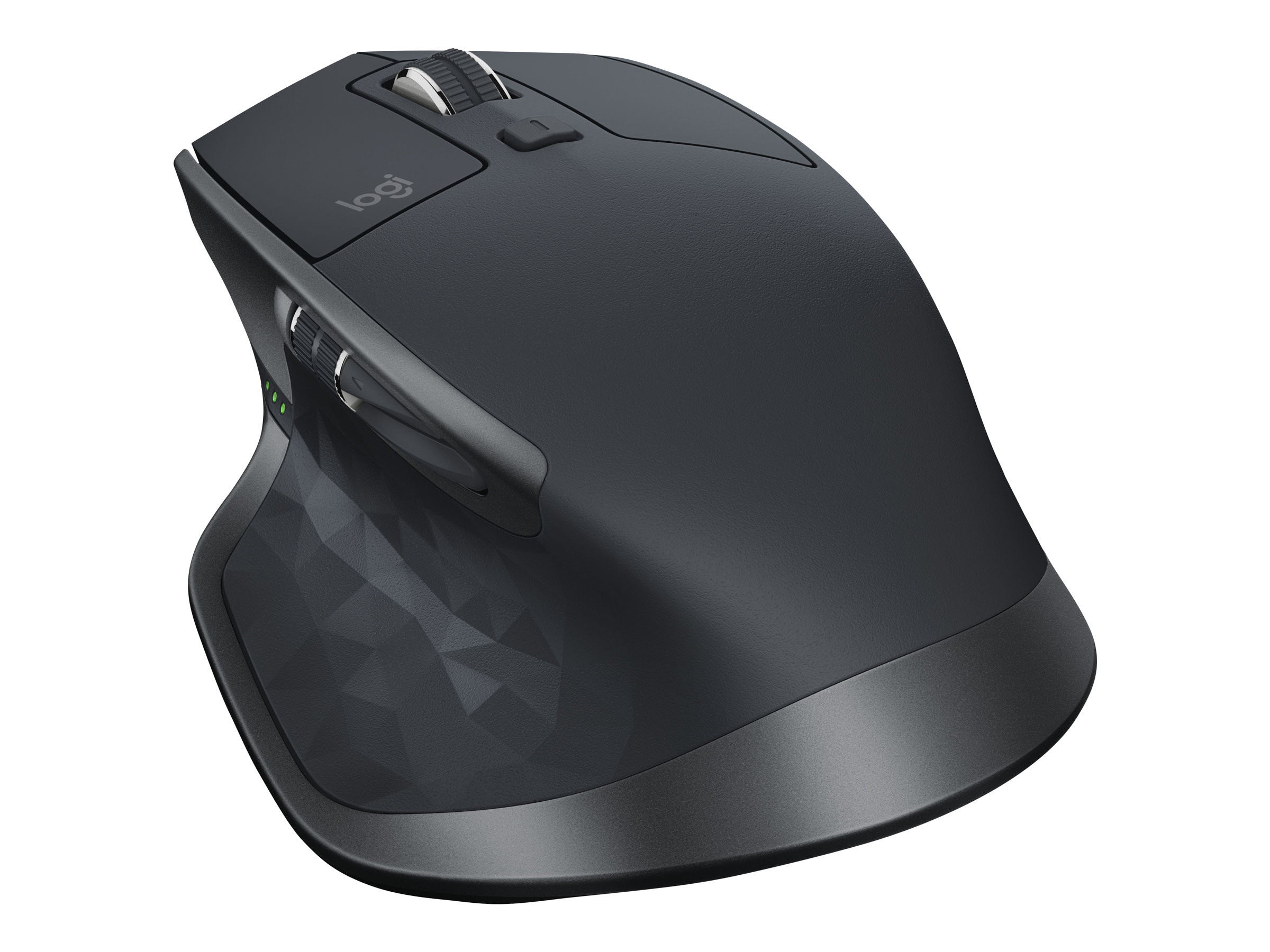 MX Master 2S - Maus - Laser - 7 Tasten - kabellos - Bluetooth, 2.4 GHz - - kabellos - 2.4 GHz - Bluetooth - USB Logitech Unifying Empfänger - Graphite - für Komplett Office Micro R9