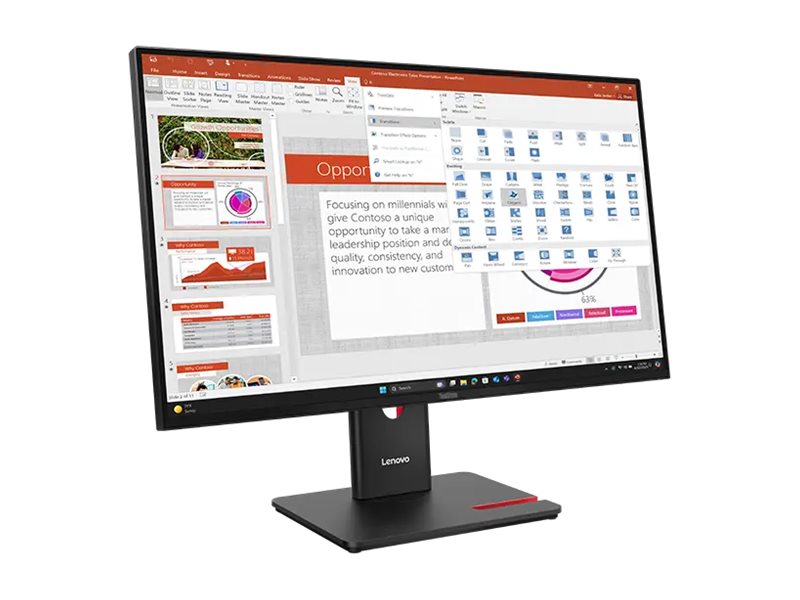 Lenovo ThinkVision T27-40 - LED-Monitor - 68.6 cm - 1920 x 1080 Full HD (1080p) @ 120 Hz - IPS - 300 cd/m² - 1500:1 - 4 ms - HDMI - VGA - DisplayPort - Finsternis schwarz Lenovo ThinkVision T27-40 - LED-Monitor - 68.6 cm - 1920 x 1080 Full HD (1080p) @ 120 Hz - IPS - 300 cd/m² - 1500:1 - 4 ms - HDMI - VGA - DisplayPort - Finsternis schwarz