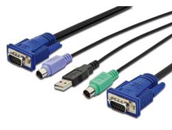KVM-Kabel VGA PS/2 USB - Kabel - HD-15 (VGA) (M) zu USB - PS/2 (M) - 3 m - Schwarz KVM-Kabel VGA PS/2 USB - Kabel - HD-15 (VGA) (M) zu USB - PS/2 (M) - 3 m - Schwarz