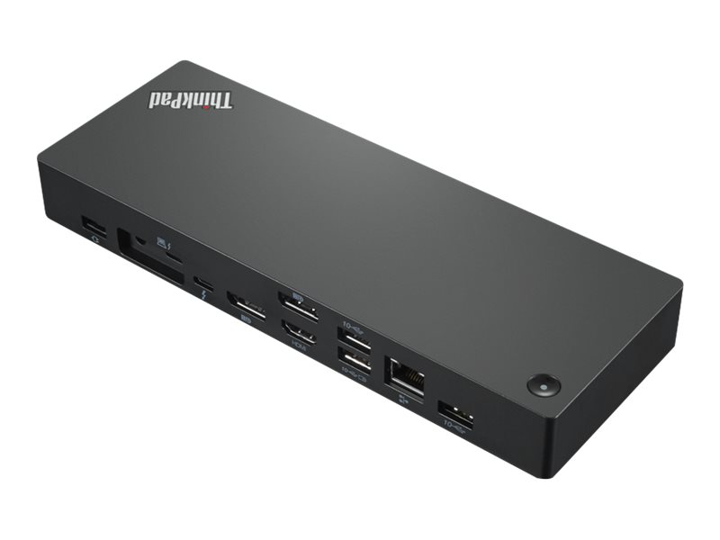 Lenovo ThinkPad Universal Thunderbolt 4 Dock - Dockingstation - Thunderbolt 4 - HDMI - 2 x DP - 1GbE - 135 Watt - Campus - Europa - für ThinkPad E14 Gen 4; L13 Yoga Gen 3; T14s Gen 3; X1 Nano Gen 2; X13 Yoga Gen 3 Lenovo ThinkPad Universal Thunderbolt 4 Dock - Dockingstation - Thunderbolt 4 - HDMI - 2 x DP - 1GbE - 135 Watt - Campus - Europa - für ThinkPad E14 Gen 4; L13 Yoga Gen 3; T14s Gen 3; X1 Nano Gen 2; X13 Yoga Gen 3
