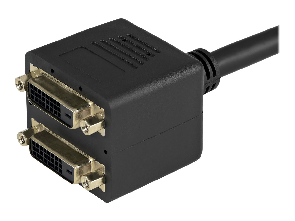 DVI-D auf 2x DVI-D 30cm Splitter Kabel Dual Link DVI25 Y-Kabel - Stecker/Buchse - Dual Link DVI25 Y-Kabel - Stecker/2x Buchse - DVI-Adapter vergoldete Kontakte - Video-Verteiler - Dual Link - DVI-D weiblich zu DVI-D männlich - 30.5 cm - abgeschirmt - Sch…
