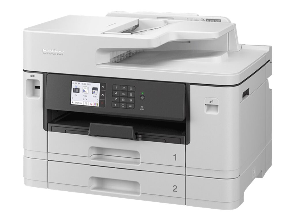 Brother MFC-J5740DW - Multifunktionsdrucker - Farbe - Tintenstrahl - A3 (Medien) - bis zu 25 Seiten/Min. (Kopieren) - bis zu 28 Seiten/Min. (Drucken) - 600 Blatt - 33.6 Kbps - USB 2.0 - LAN - Wi-Fi(n) - USB-Host