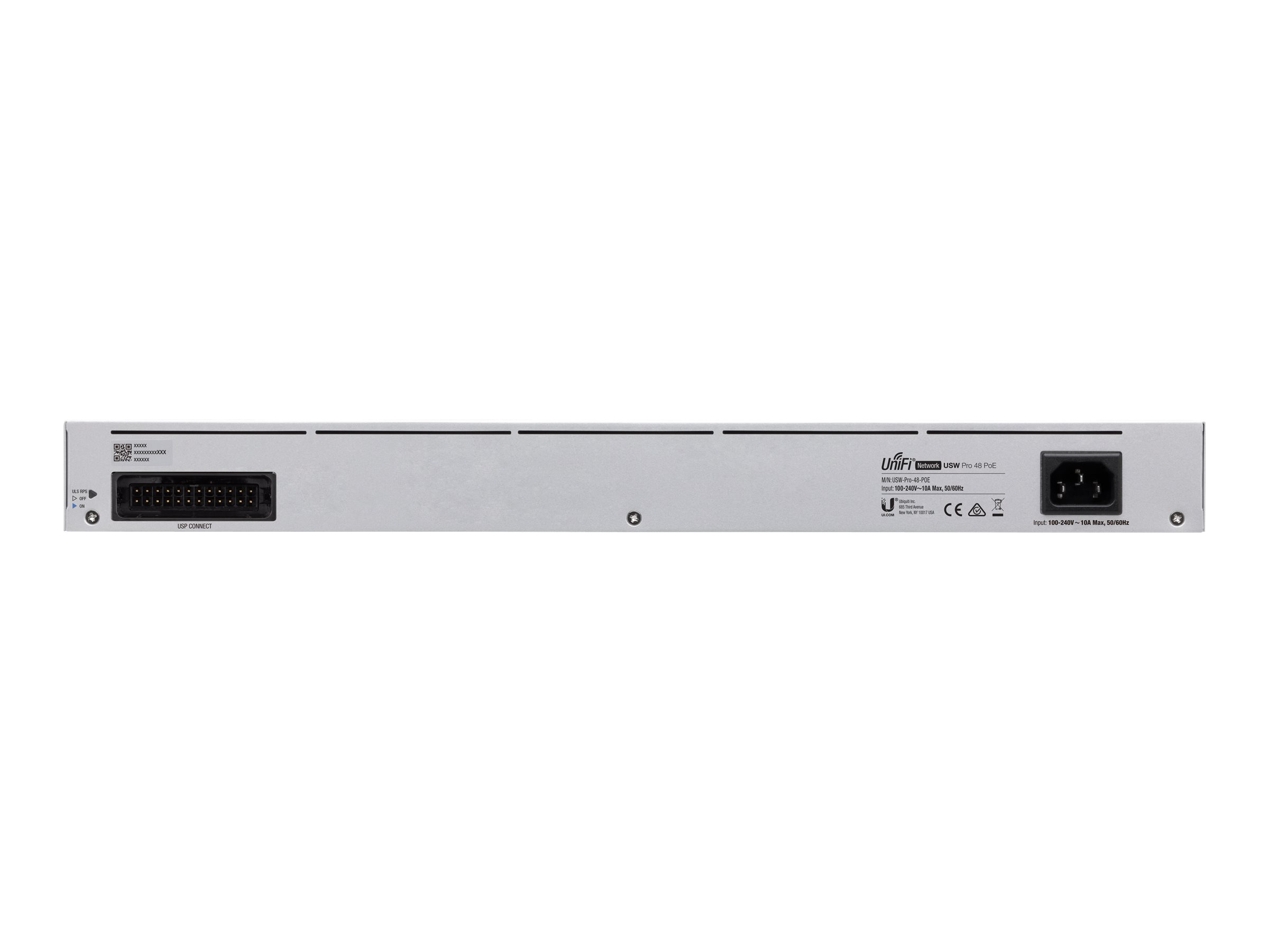 Ubiquiti UniFi Switch USW-PRO-48-POE - Switch - managed - 48 x 10/100/1000 (40 PoE+, 8 PoE++) - + 4 x 10Gb Ethernet SFP+ - an Rack montierbar - PoE++ (600 W) - AC 120/230 V / DC 11,5/52 V Ubiquiti UniFi Switch USW-PRO-48-POE - Switch - managed - 48 x 10/100/1000 (40 PoE+, 8 PoE++) - + 4 x 10Gb Ethernet SFP+ - an Rack montierbar - PoE++ (600 W) - AC 120/230 V / DC 11,5/52 V