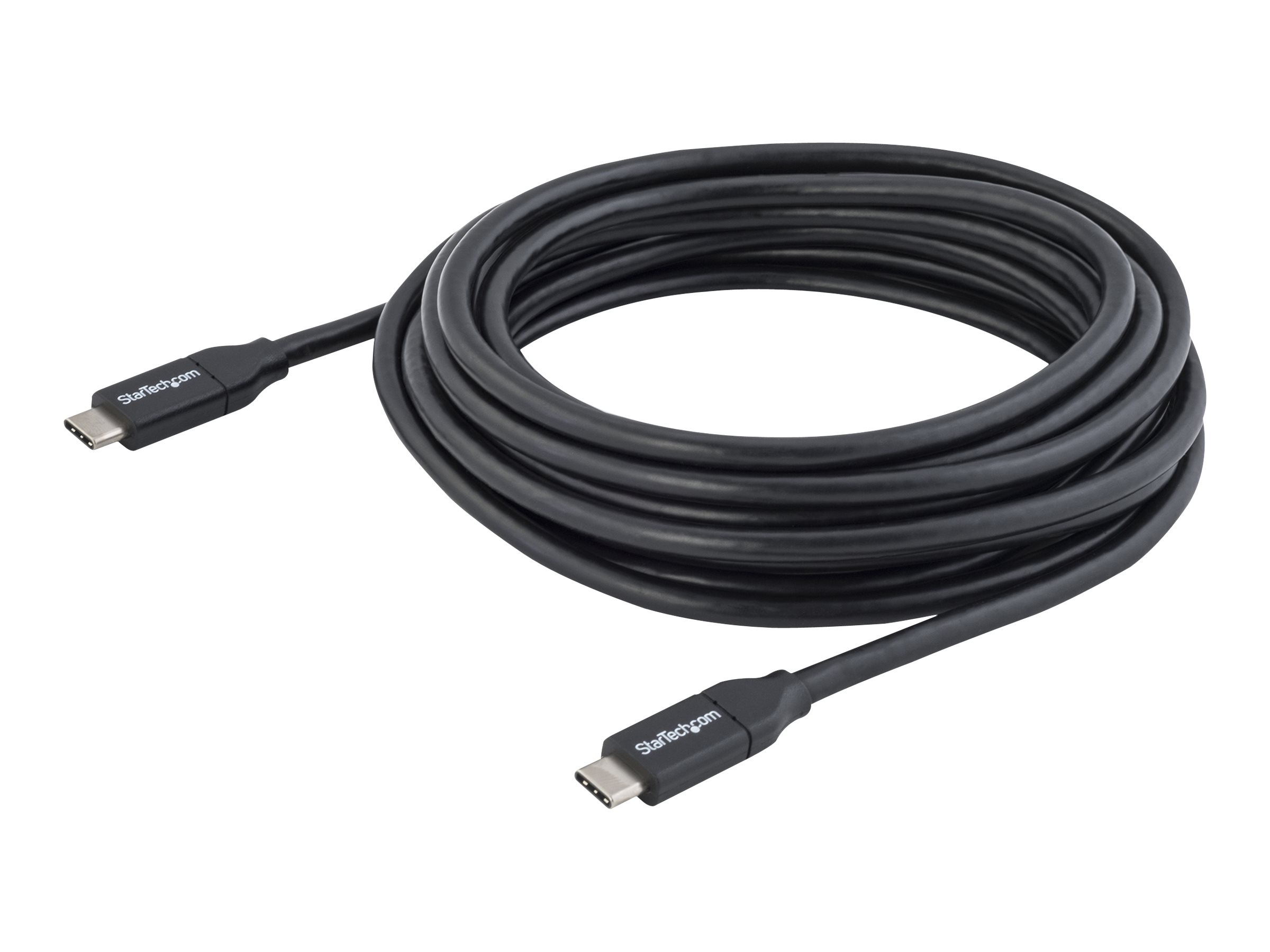 USB-C CABLE W/PS 4M StarTech.com USB-C Kabel mit Power Delivery (5A) - - St/St - 4m - USB 2.0 - Zertifiziert - USB 2.0 Typ-C Kabel - 100W/5A - USB-Kabel - USB-C (M) bis USB-C (M) - USB 3.1 - 5 A - 4 m - für P/N: CDP2VGAUACP - CDP2VGAUCP - DKT30CHCPD - DK…
