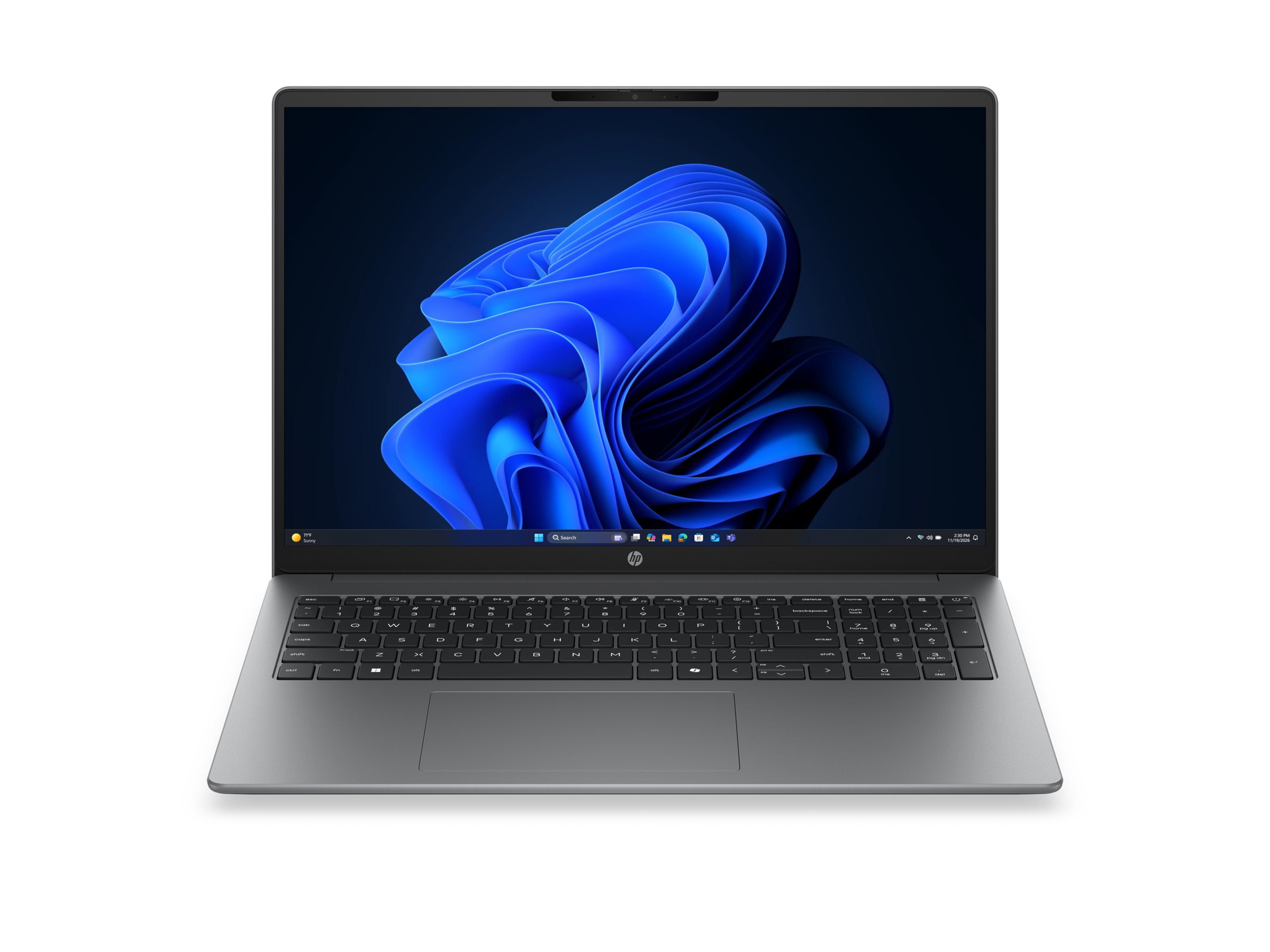HP 200 G2i Notebook 40.6 cm (16") Core 5 120U Intel Graphics 16 /512GB Win 11 Pro - IPS 1920 x 1200 - Wi-Fi 6 - Bluetooth - Meteorsilber - eisengrau (Tastatur) - kbd: Deutsch