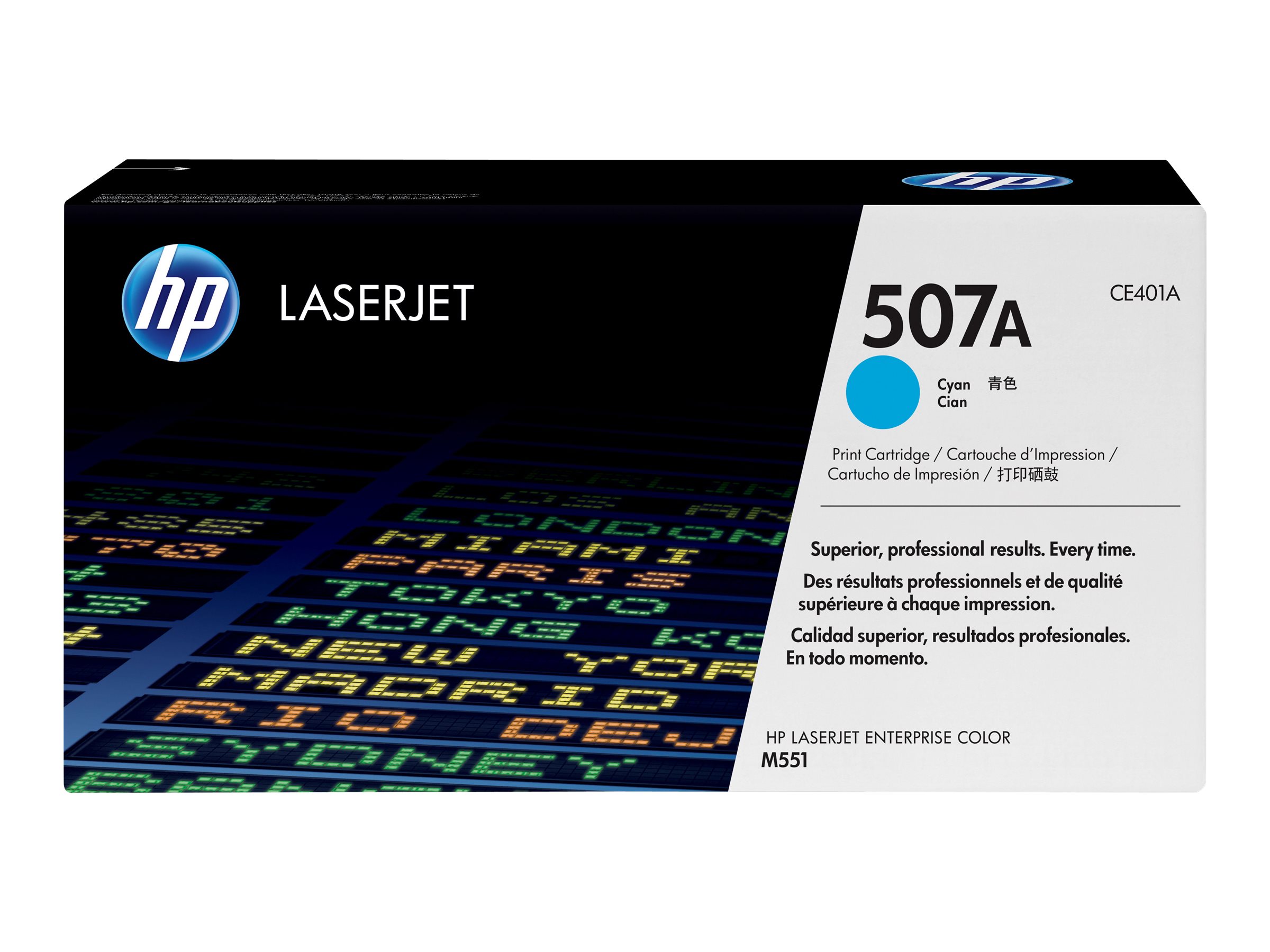 HP Toner 507A cyan für LaserJet Enterprise 500 ca. 6.000 Seiten - für Color LaserJet Enterprise MFP M575; LaserJet Enterprise Flow MFP M575