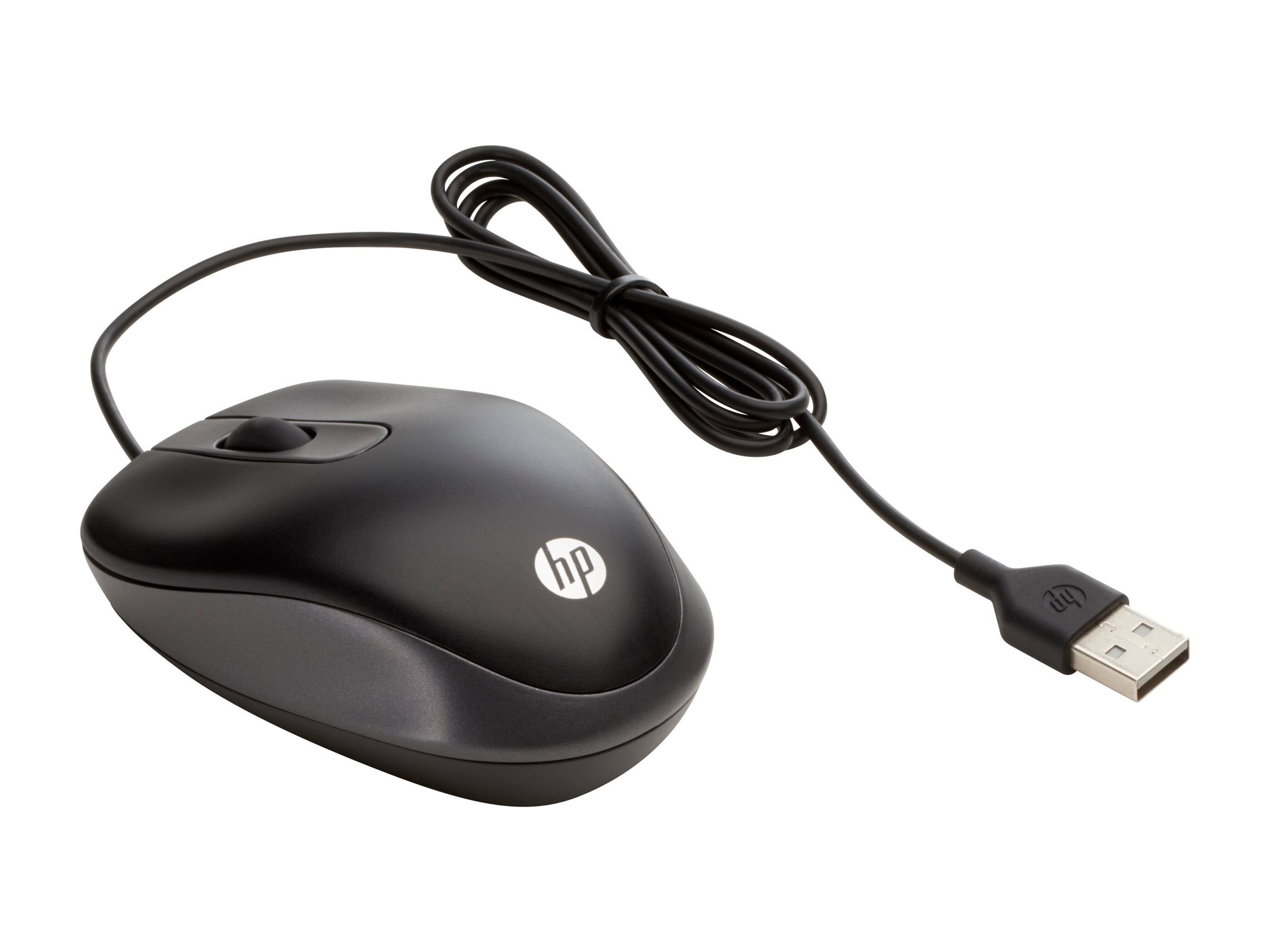 HP Travel - Maus - rechts- und linkshändig - optisch - 2 Tasten - kabelgebunden - USB HP Travel - Maus - rechts- und linkshändig - optisch - 2 Tasten - kabelgebunden - USB