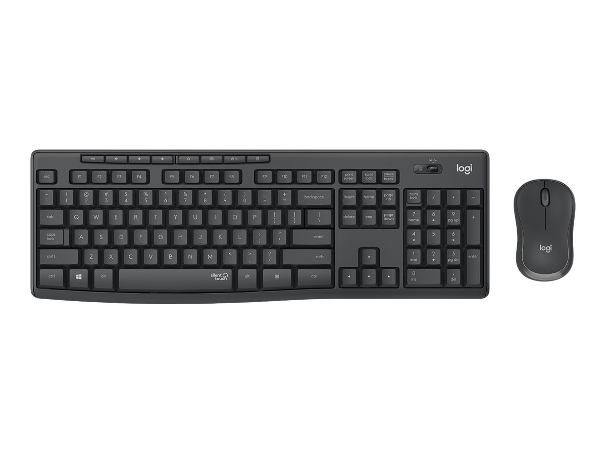 Logitech MK295 Silent Tastatur-und-Maus-Set kabellos QWERTZ - kabellos - 2.4 GHz - QWERTZ - Deutsch - Graphite Logitech MK295 Silent Tastatur-und-Maus-Set kabellos QWERTZ - kabellos - 2.4 GHz - QWERTZ - Deutsch - Graphite